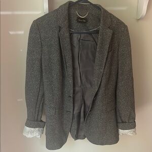 Massimo Dutti Gray Blazer